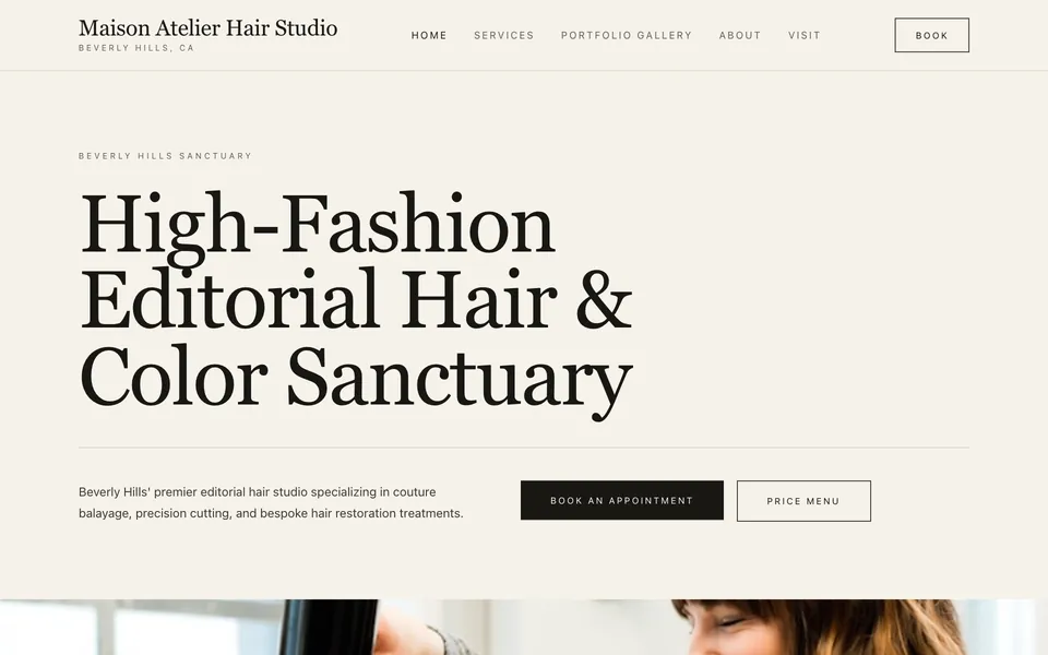 The Maison Atelier template